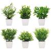Simulated Plant Decorative Potted Plants, Indoor Desktop Simulated Green Plant Ornaments, Plastic Plant Potted Plants
