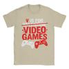 Humor V is for Video Games Funny Valentines Gamer TShirts for Unisex Round Collar Cotton T Shirt  Short Sleeve Tees Party Tops