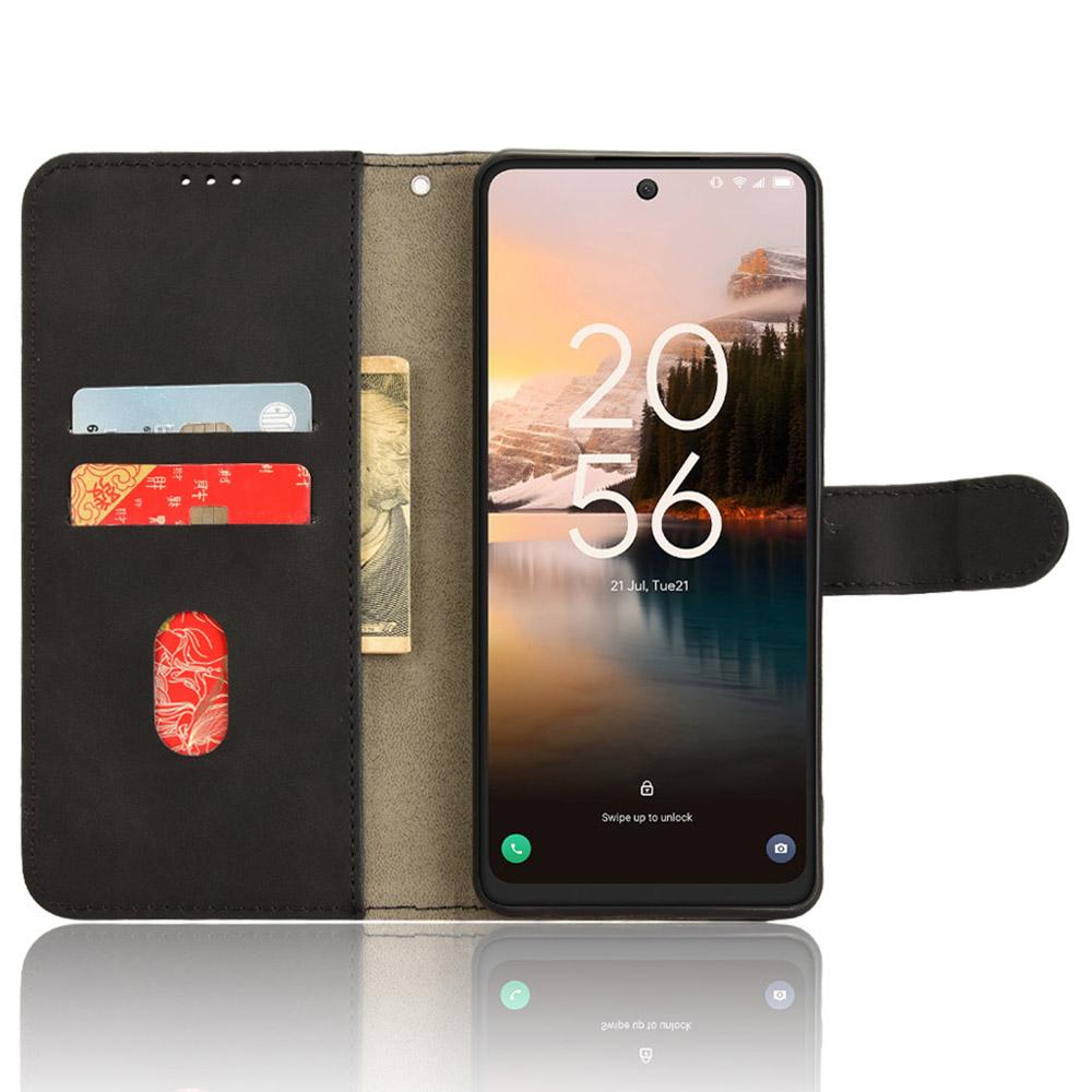 

For TCL 40 Nxtpaper 4G Leather Case Skin-Touch PU Leather Phone Cover Wallet Stand Brown