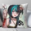Rindou Chihaya Anime HHololive Pillow Case Fashion Square Pillowcase Bedroom Sofa Room Ins Decoration Leisure
