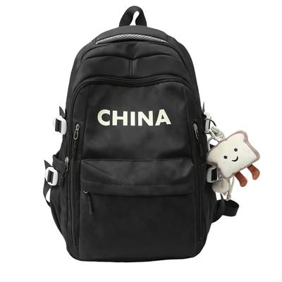 Student Class Computer Bag Women Large Capacity Travel Backpack Men Letter Backpack