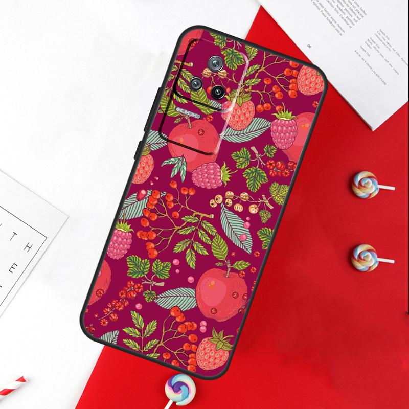 Avocado Pear Papaya Fruit Cover For Xiaomi 14 Ultra 15 13 11T 12T 13T 14T Pro POCO X7 Pro X3 X5 X6 M6 F5 F6 Pro Case