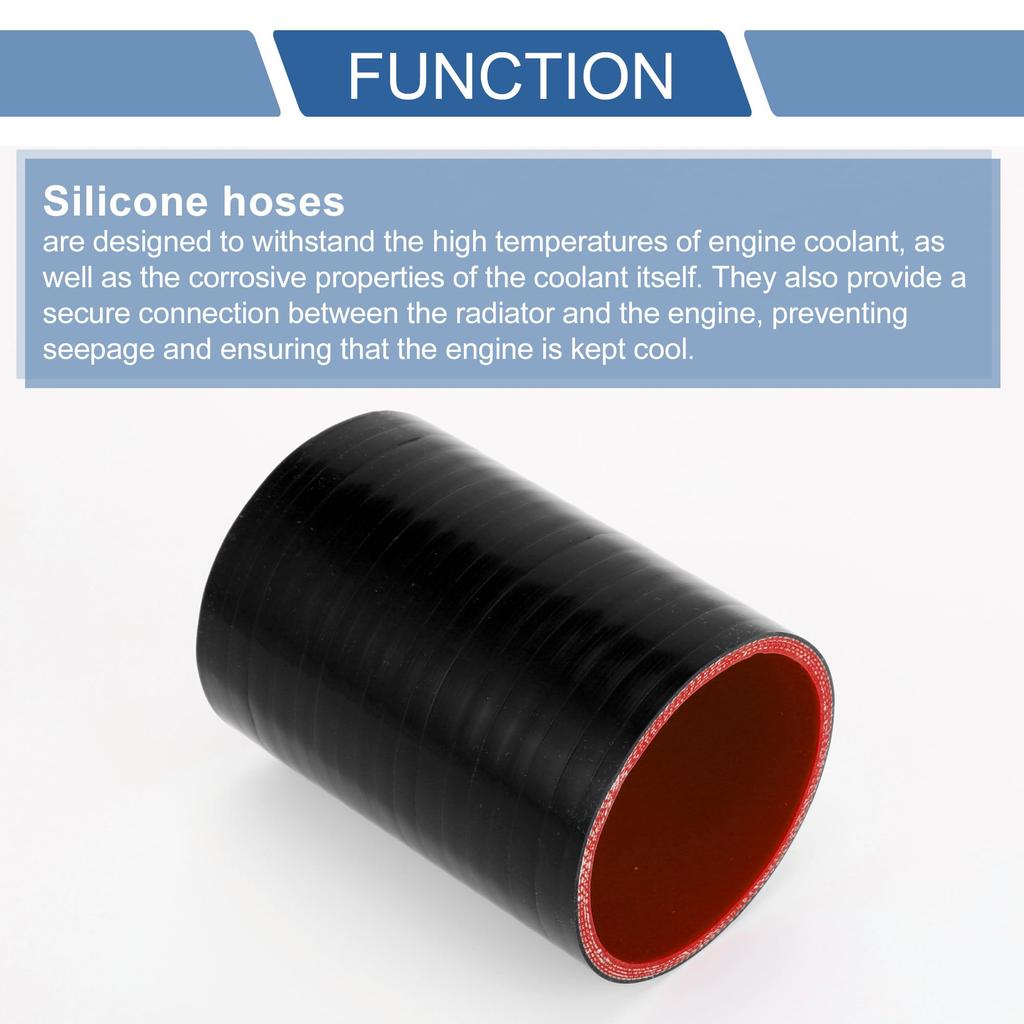 X AUTOHAUX 1 Piece Inner Diameter 3.3 Inches (83 Mm) Length 5.0 Inches (127