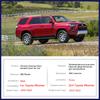 Carbon Fiber Door Handle Cover for Toyota 4Runner 4 Runner N280 2010~ Car External Accessories Styling Stickers Trim 2010