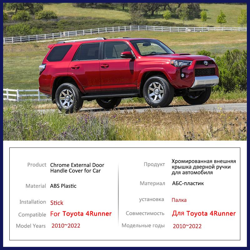 Carbon Fiber Door Handle Cover for Toyota 4Runner 4 Runner N280 2010~ Car External Accessories Styling Stickers Trim 2010