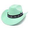 Fashion Music Festival Elements Suede One-word Cowboy Hat Multi-color Optional Male and Female Couples Festival Performance Hat
