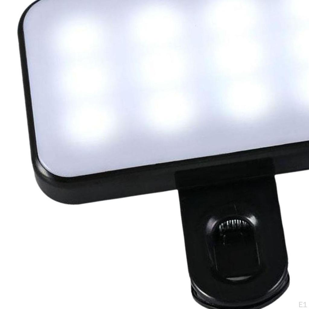 Selfies Fill Light Selfie Lighting Versatile with Clip Rectangle LED Portable for Makeup