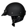 Vintage Half Face Motorcycle Helmet, German Style, Chopper Cruiser, Skull Cap