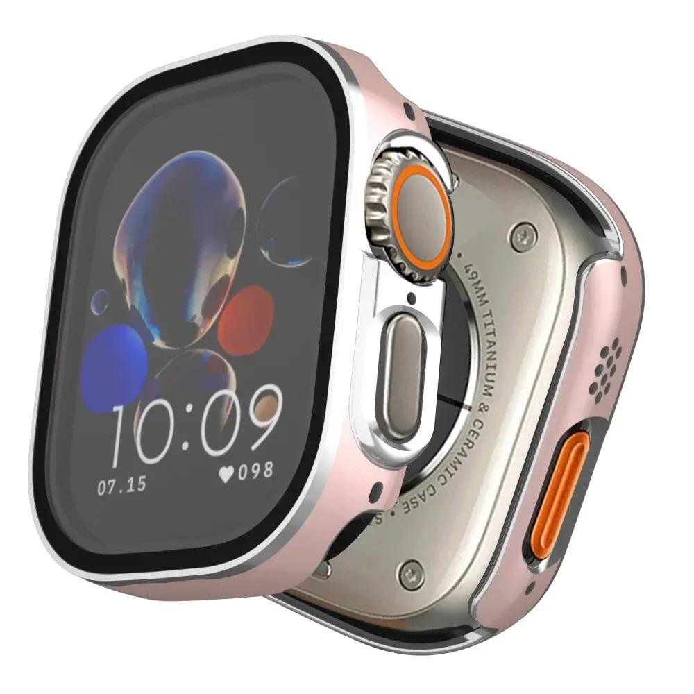 Glass+Case for Apple Watch Ultra 3 2 49mm Screen Protector Frame Cover for iWatch ultra 49 Tempered Protective 49MM Accessories