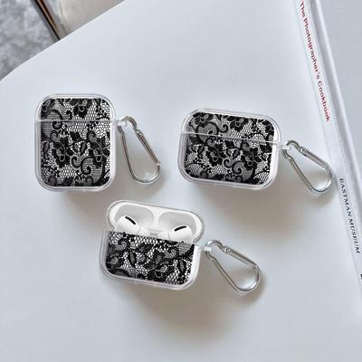 Clear Earphone Cases Cover Case For Airpods 2 Pro Pro3 Pro2 1 3 4 Flower Stamen Pattern