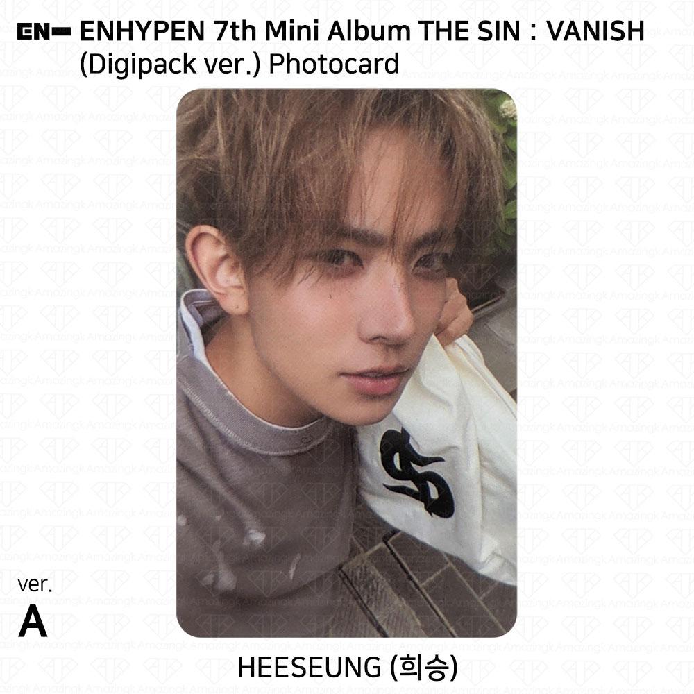 ENHYPEN Das 7. Mini-Album THE SIN:VANISH Digipack-Version. Fotokarte KPOP K-POP