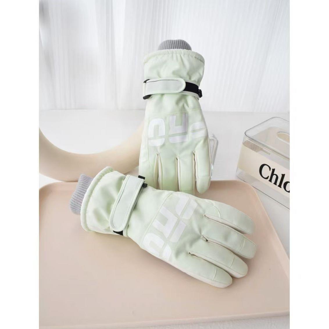 Windproof Touchscreen Ski Gloves - Waterproof, Fleece-Lined Cycling Gloves for Men & Women