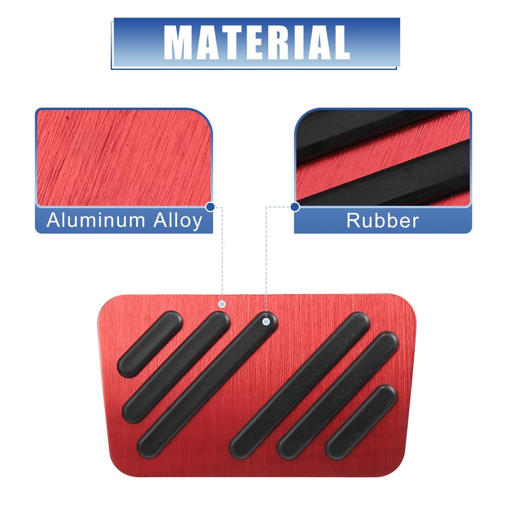 Kryt pedálu plynu a plynu X AUTOHAUX, sada, hliníková slitina, kompatibilní s Cadillac XT4 XT5 XT6