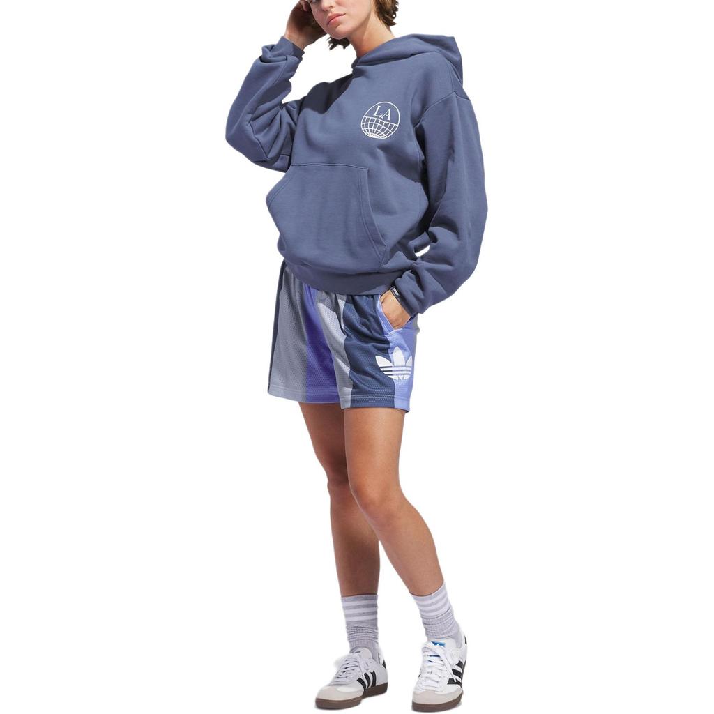 adidas Allover Print Shorts Gender Neutral Blue Purple IY7376