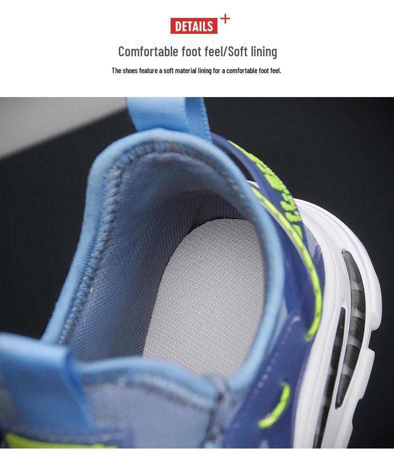 Men's Mesh Soft Sole Breathable Casual Sneakers - Korean Style Low-Top Lace-Up Outdoor Running Shoes