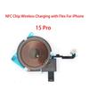 NFC Wireless Charging Coil Sticker With Flash Light Flex Cable Replacement Part For iPhone 15 Plus Pro Max