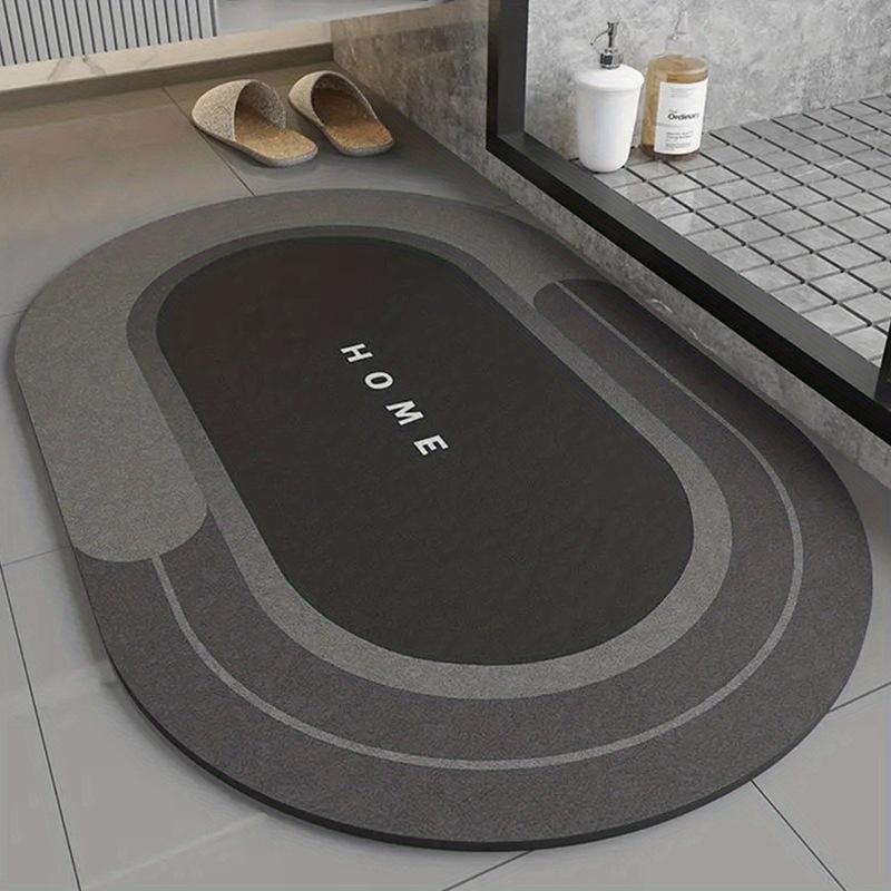 Bathroom Diatom Mud Mat Simple Bathroom Quick Drying Absorbent Foot Mat Bathroom Dirty Easy To Take Care of Non-slip Mat