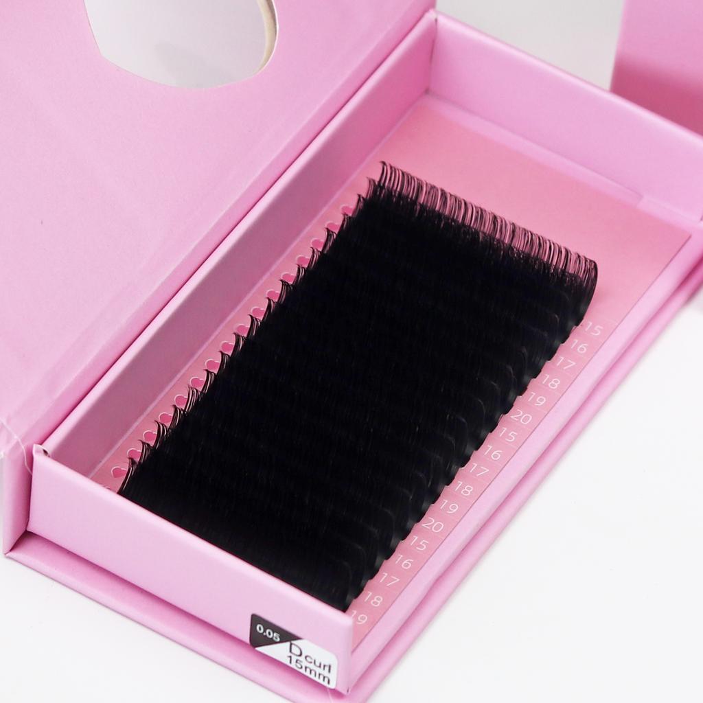 New Eyelash Individual Eyelash Matte Black Siberian Las Extension Supplies Private Label Russian Volume Lash Extensions Trays