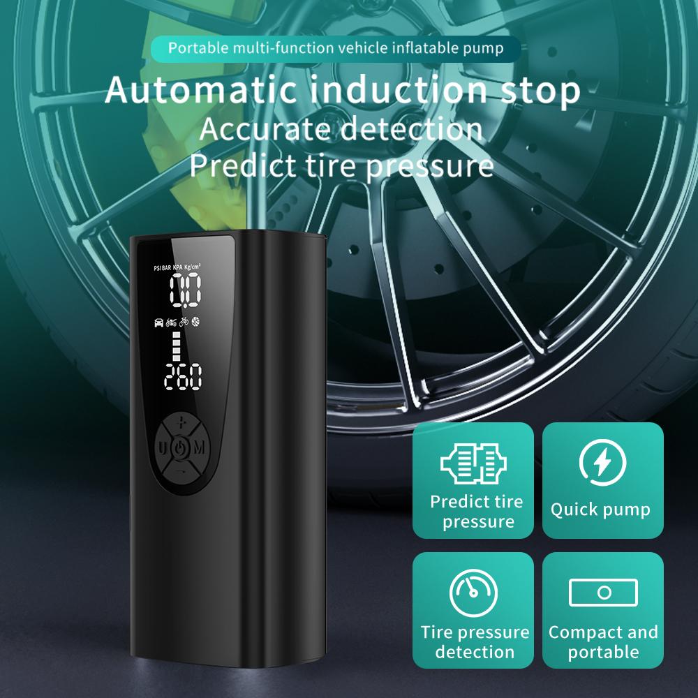Portable Inflator Pump 8000mAh Multiple Inflatable Uses Suitable for Outdoor Carrying Reverse