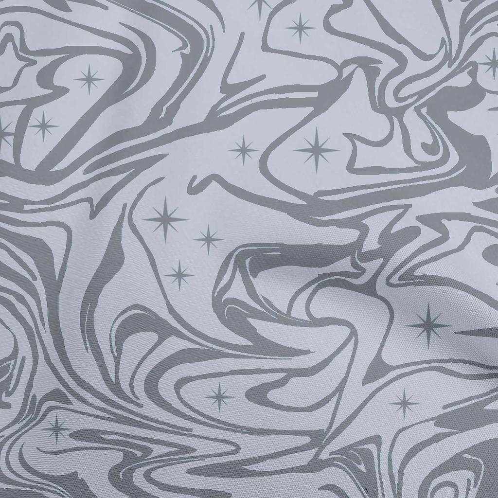 oneOone Cotton Flex Dark Blue Fabric Abstracts Sewing Material Print Fabric By The Yard 40 Inch