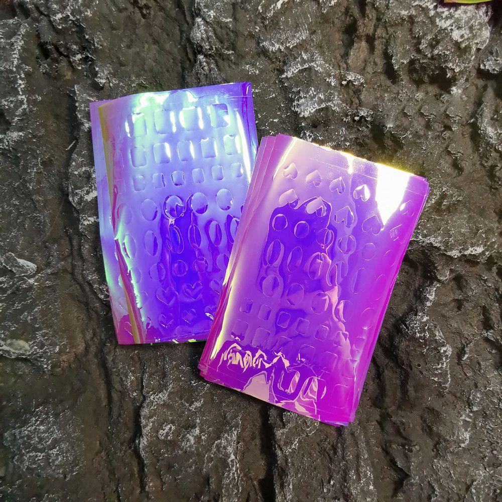 11Pcs/set Korean Trendy Manicure Holographic Self-Adhesive Aurora Ice Cube Nail Sticker