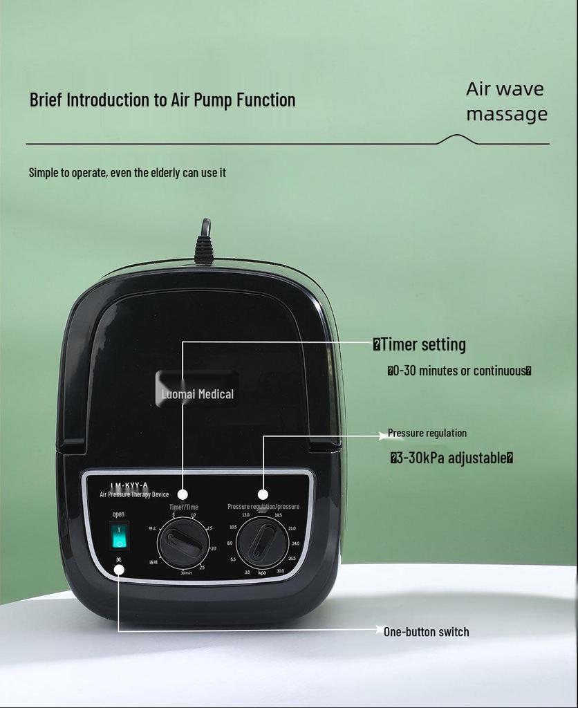 Six-Chamber Air Wave Leg Massager for Sports Recovery