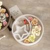 Round Star Moon Tray Dish Storage Box Ornament Silicone Mold DIY Aromatherapy Gypsum Ceramic Mold