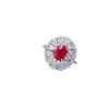 Luxury Retro Water Drop Pigeon Blood Ruby and S925 Sterling Silver Ring