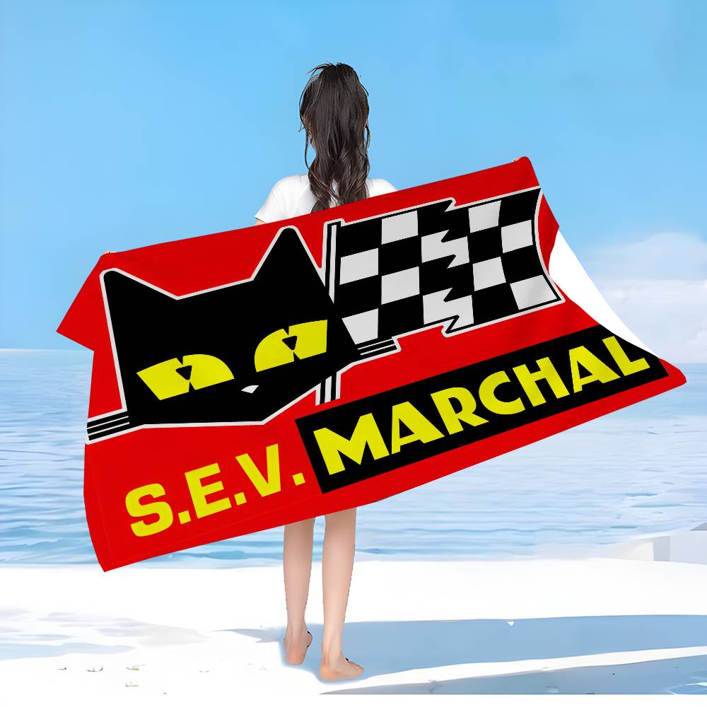 S-E-V M-Marchals Brand Microfiber Printed Beach Towel Mountain Climbing Yoga Beach Swimming Running Absorbent Soft Towel