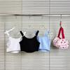 Girls' summer new letter printing suspender bottom tube top back Korean version fashion bottoming shirt top sleeveless