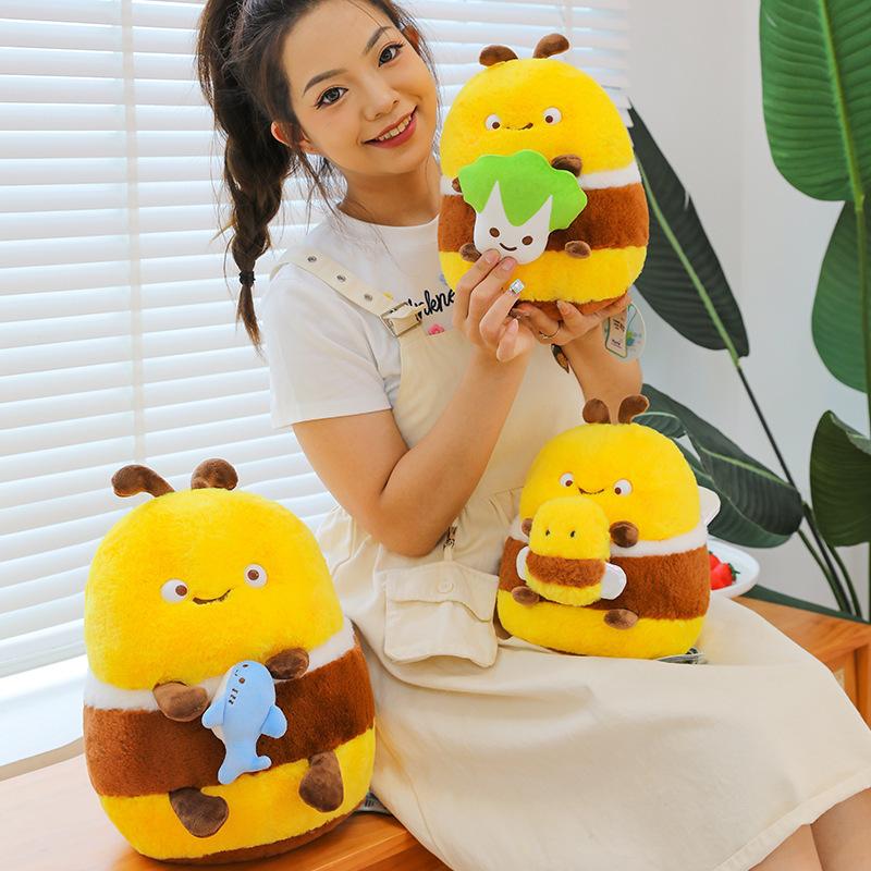 Toy Bee Stuffed Clown Mango Shark Vegetable Decoration Doll Pillow Gift Children
