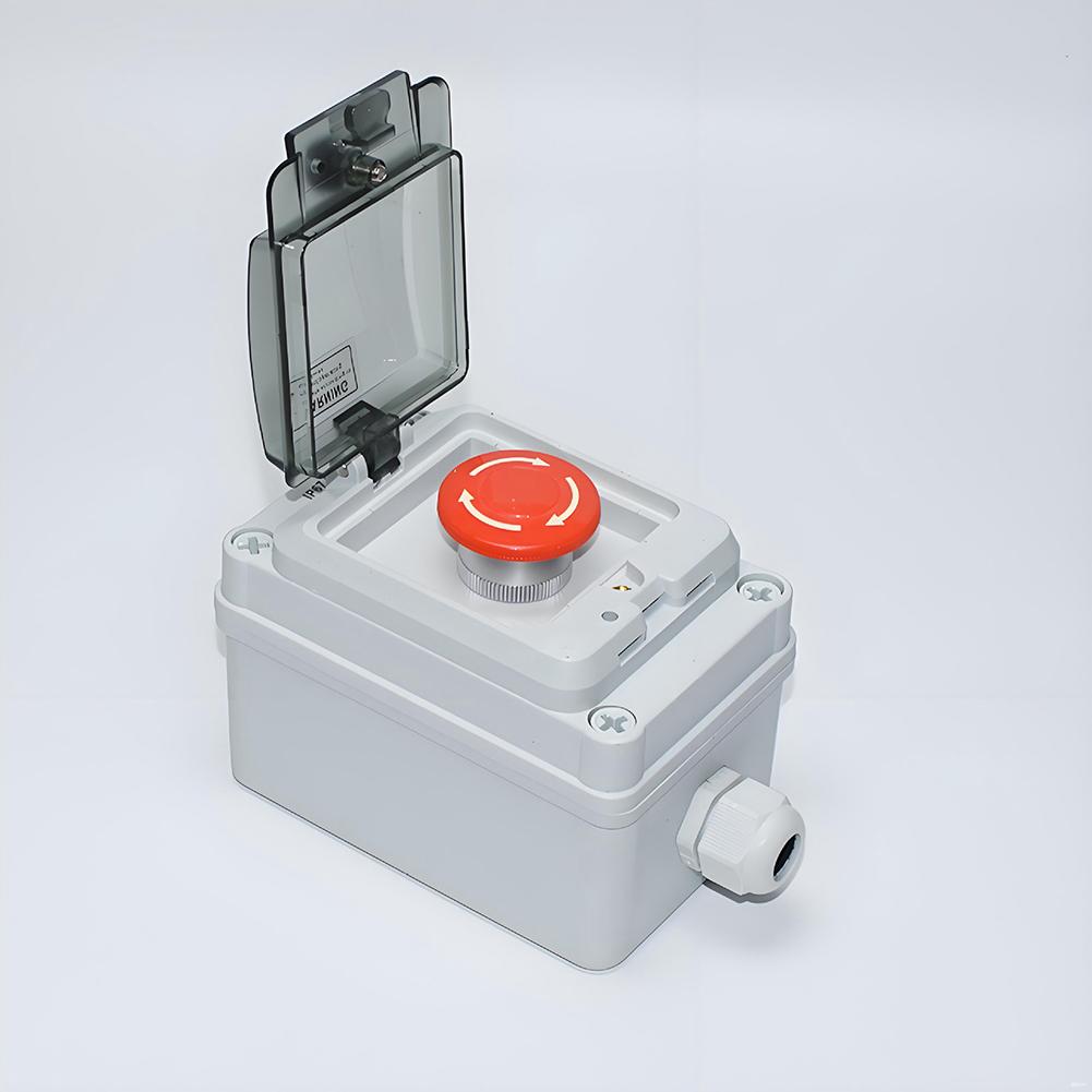 Industrial Control Panel Switch Enclosure with IP67 Protection Resists Moisture and Dust White ABS Body with Screw Terminals