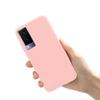 Coque en Silicone Liquide Pour Vivo V21e 5G Coque Vivo V21 V 21 21e 4G Couleur Bonbon Housse Arrière Souple Pour Vivo V20 SE V 20 20SE Pare-chocs