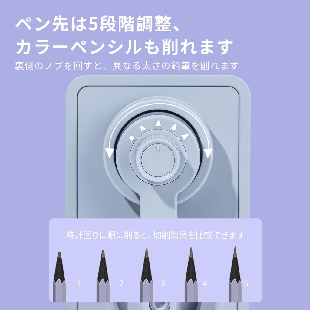 Deli Manual Pencil Light Simple Broken Lead 5 Level Lead Automatic Pen Compatible with Various Large Capacity Dust Manual Pencil For Office School