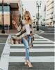 Women's 2018 Autumn Winter Knitwear: Round Neck Backless Cross Sweater for Office Commuting