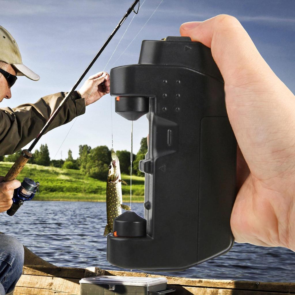 Electric Knot Tying Tool Automatic Fishing Hook Tier String Retractor Jig Tying Tool for Lake Pond Stream Saltwater Fishing