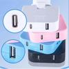European Standard Rotating Plug Adapter – 180° Rotatable Multi-Outlet Extension Socket Cordless, Lightweight & Portable