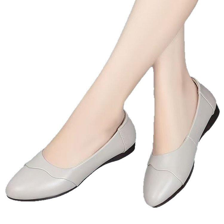 Scarpe da hostess con suole morbide, scarpe basse casual comode, non stancano dopo essere stati in piedi a lungo, piedi stretti, tacchi bassi