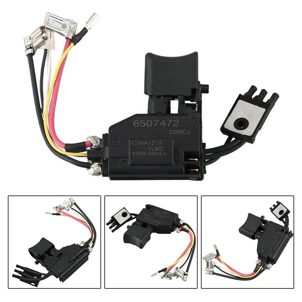 Electric Drill Switch 650747-2 650731-7 650637-9 Speed Control Push Button Trigger Switch For BDF456 BDF44 6DF453D Drill Parts