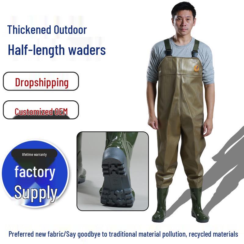 Fishing Waders Jumpsuit: Waterproof Wading Pants for Beachcombing and Fishing