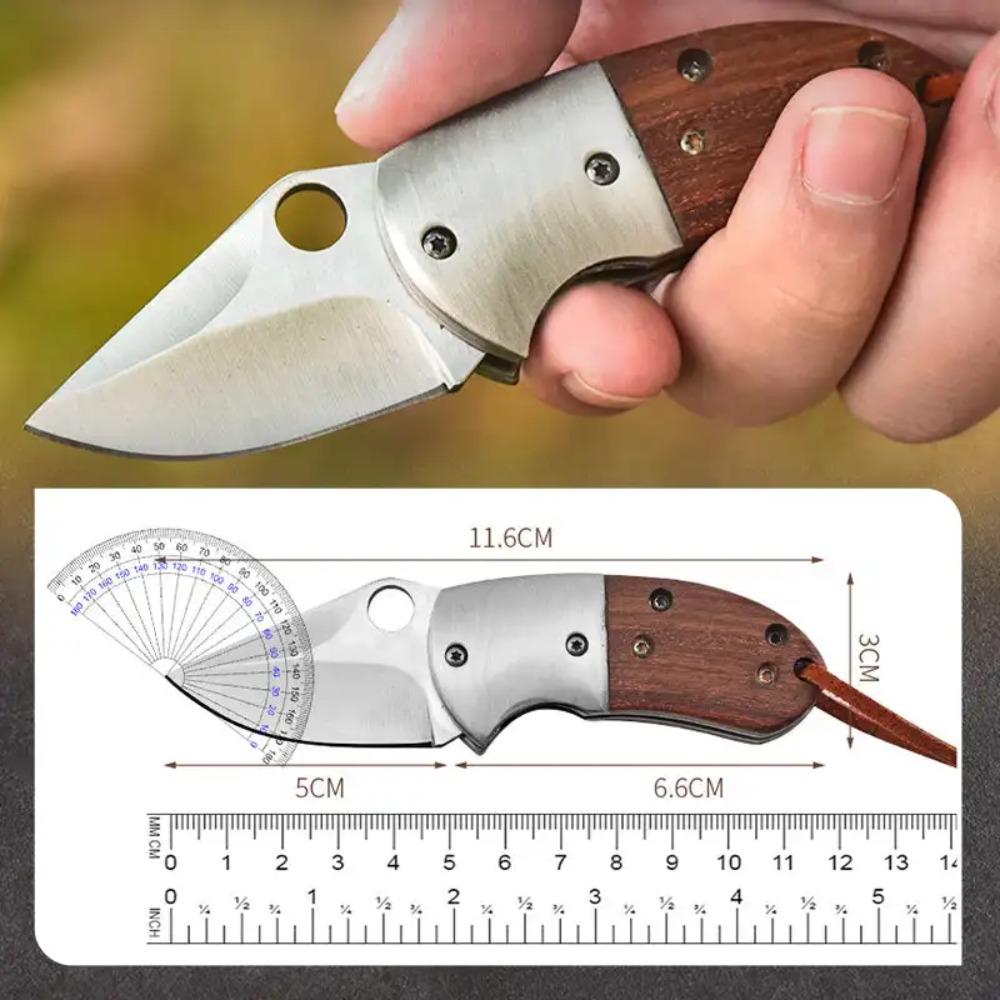 Outdoor Stainless Steel Portable Folding Knife,Multifunctional Folding Pocket Knife for Household  and Fishing