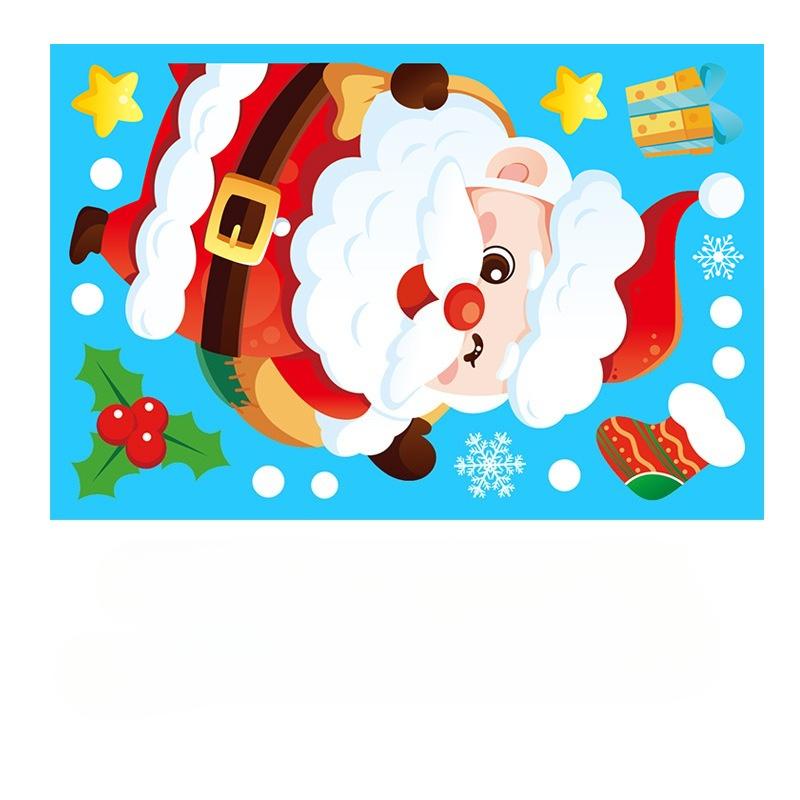 Merry Christmas Decoration for Home Wall Window Sticker Ornaments Garland New Year Noel Natal Gift Xmas
