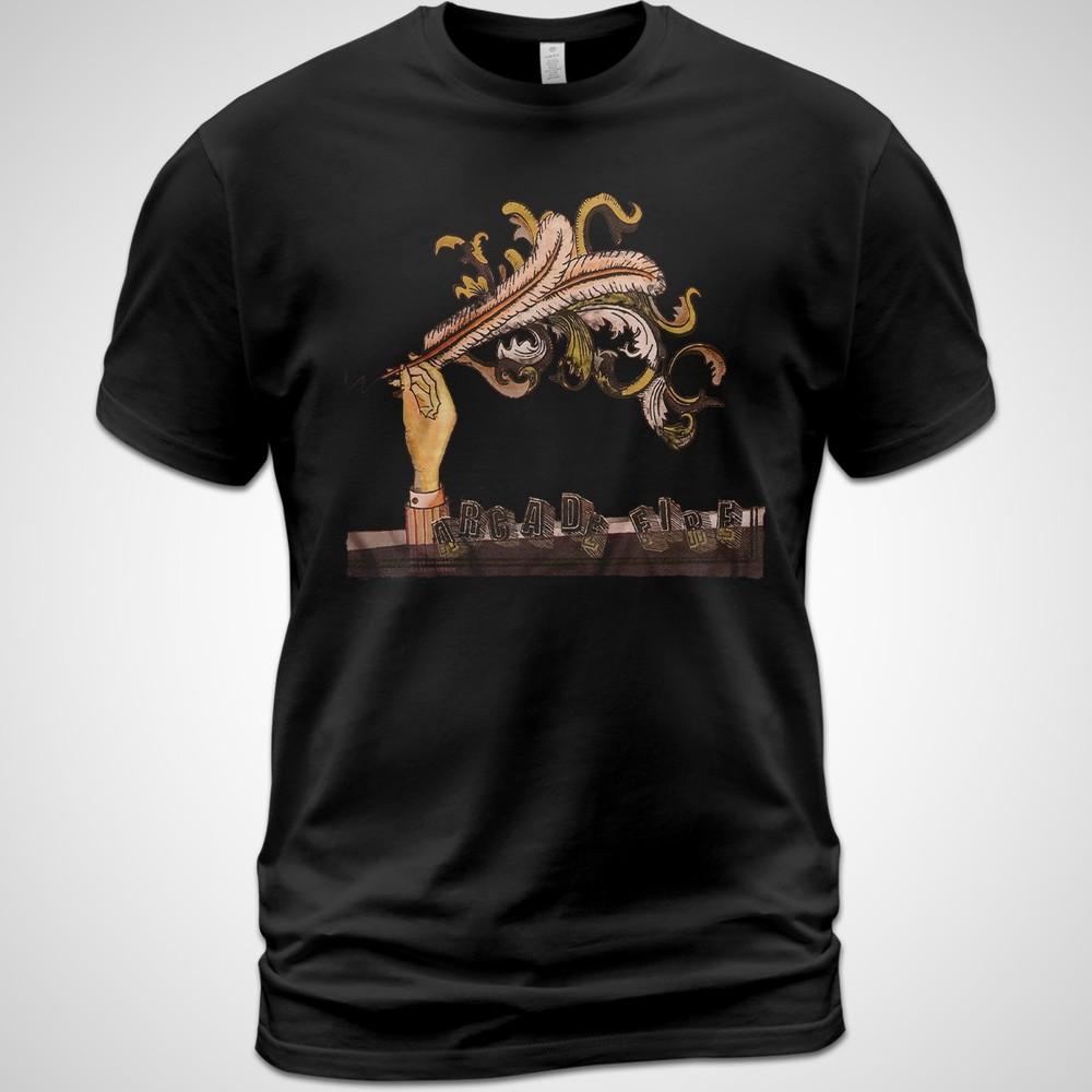 Cotton T-shirt Funeral Rock Music Tee Arcade Fire Win Butler Regine Chassagne Unisex T-Shirt XXXXL