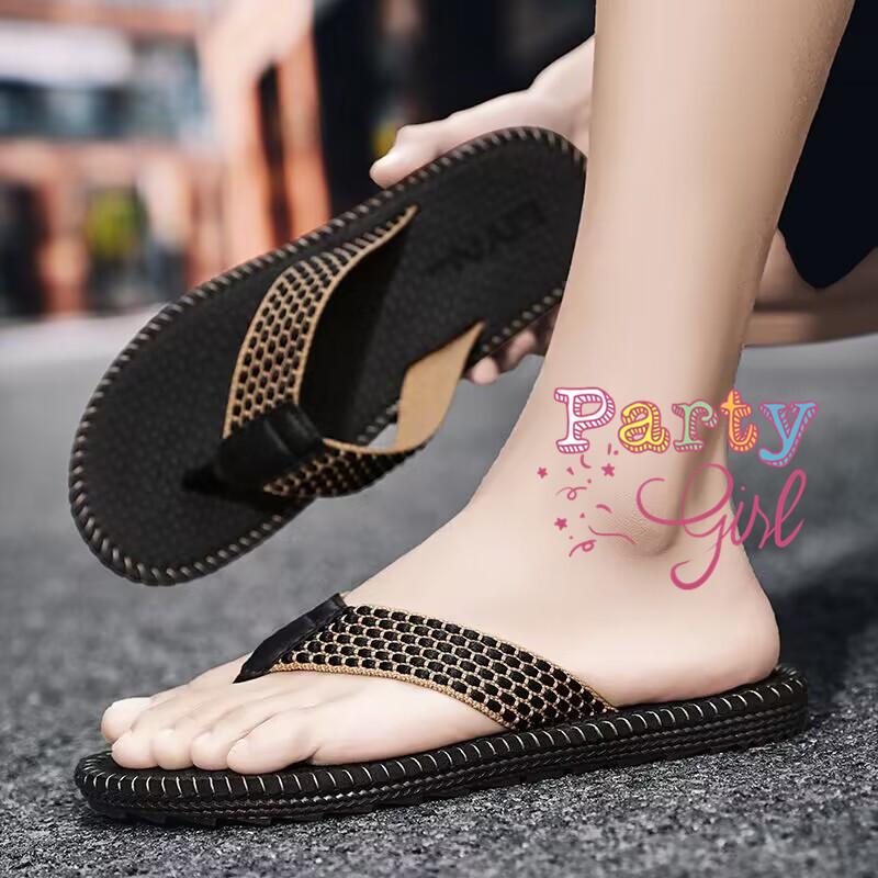 Fashion Hand-woven Flip-flops Men's Slippers Summers Beach Slippers Anti-slip Slippers Plus Size for Mens Classic Sandals Zapatos