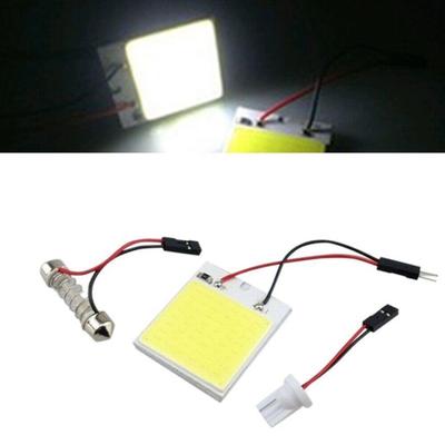 48SMD COB White LED Vehicle Interior Panel Light Dome Lamp Bulb for Car