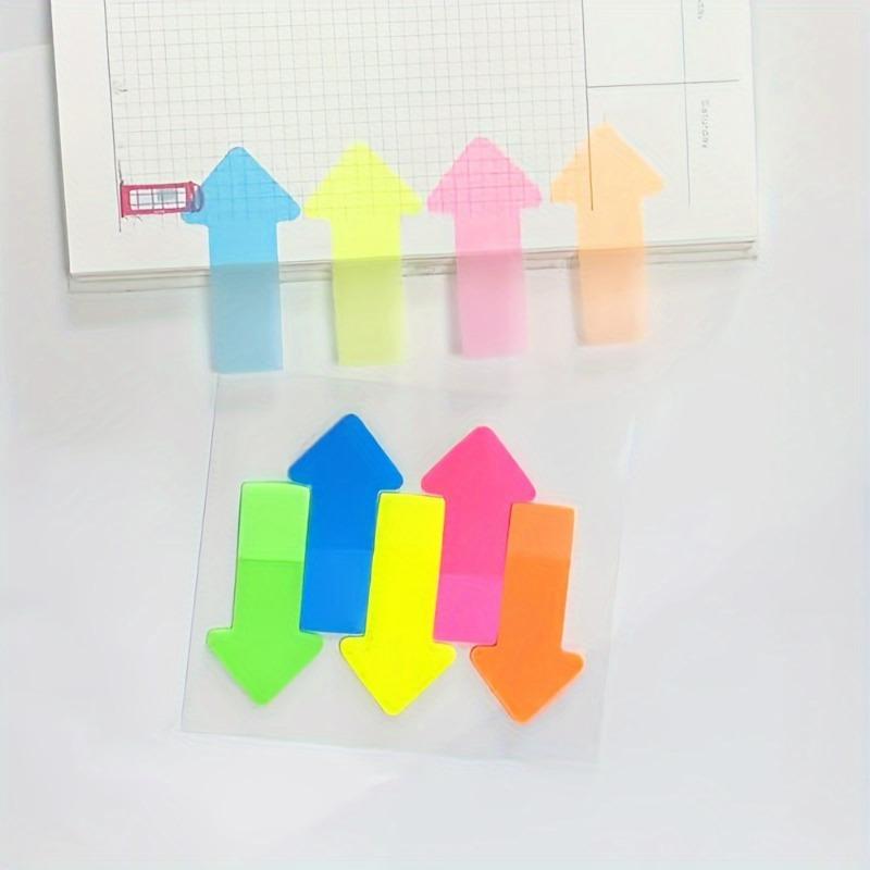 Fluorescent Transparent Arrow Indicating Sticker PET Index Page Marking Convenient Portable