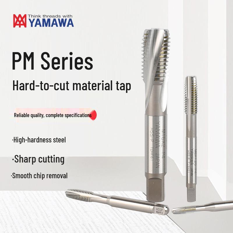 YAMAWA PM Series High Hardness Steel Spiral Taps for Difficult-to-Cut Materials M4 x 0.7