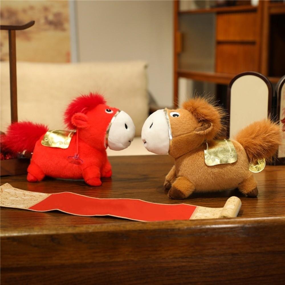 Good Luck 2026 Horse Plush Doll Mascot Dolls Zodiac Pony Figurine  Year of Horse