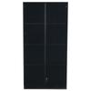 Glass Display Cabinet with App LED Lighting, Double-Door with Movable Shelves, 80*40*160cm, Tall Cabinet for Living Room, Bathroom Cabinet