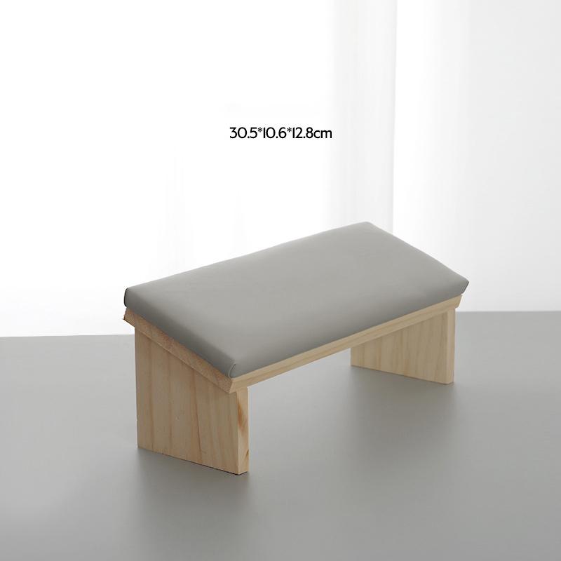 

Деревянная наклонная поверхность Подушка-подушка для рук для нейл-арта Подлокотники Стенд для нейл-арта Для нейл-салона Техник серый